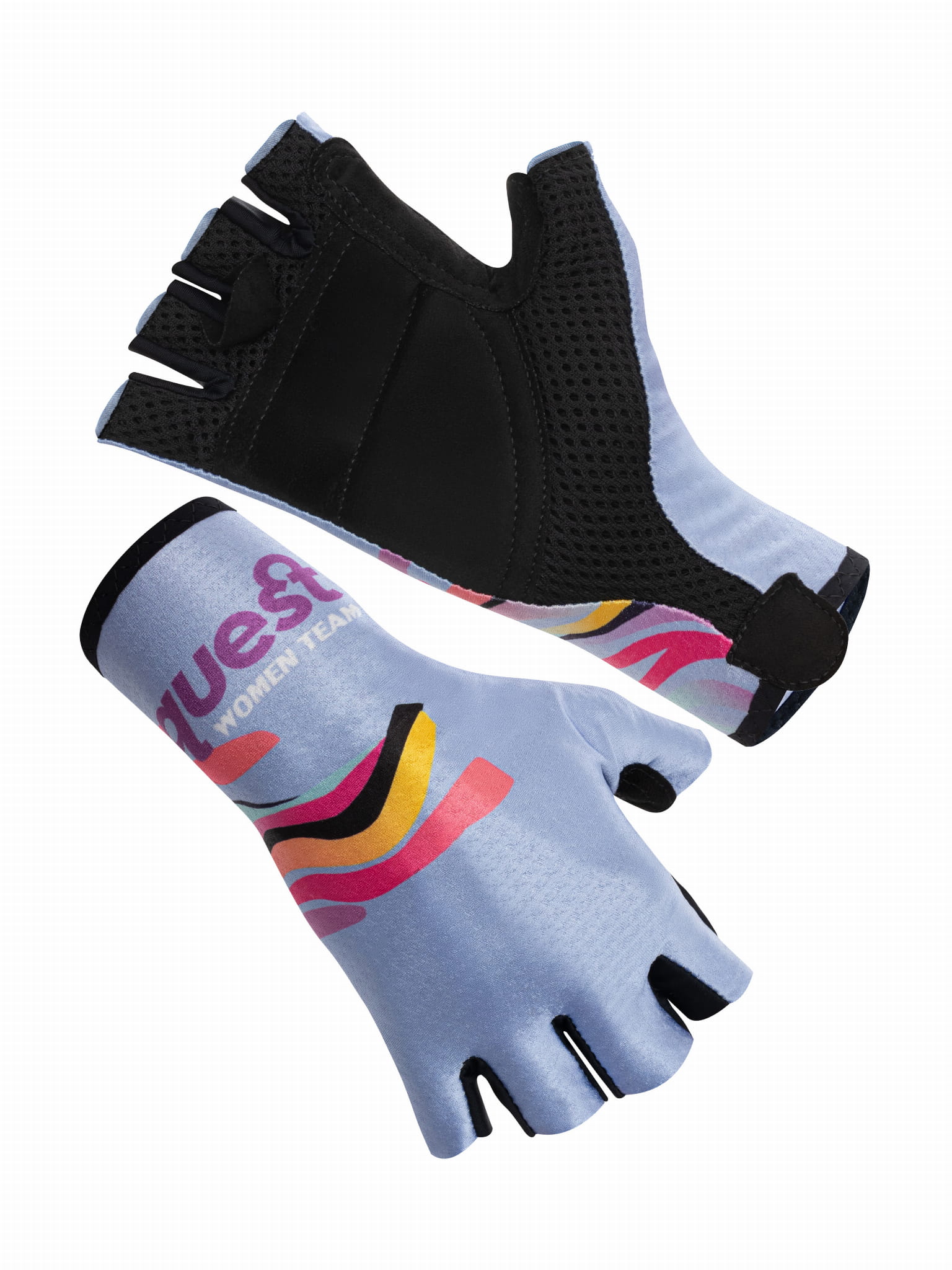 Damen-Radhandschuhe Quest RACE Violett