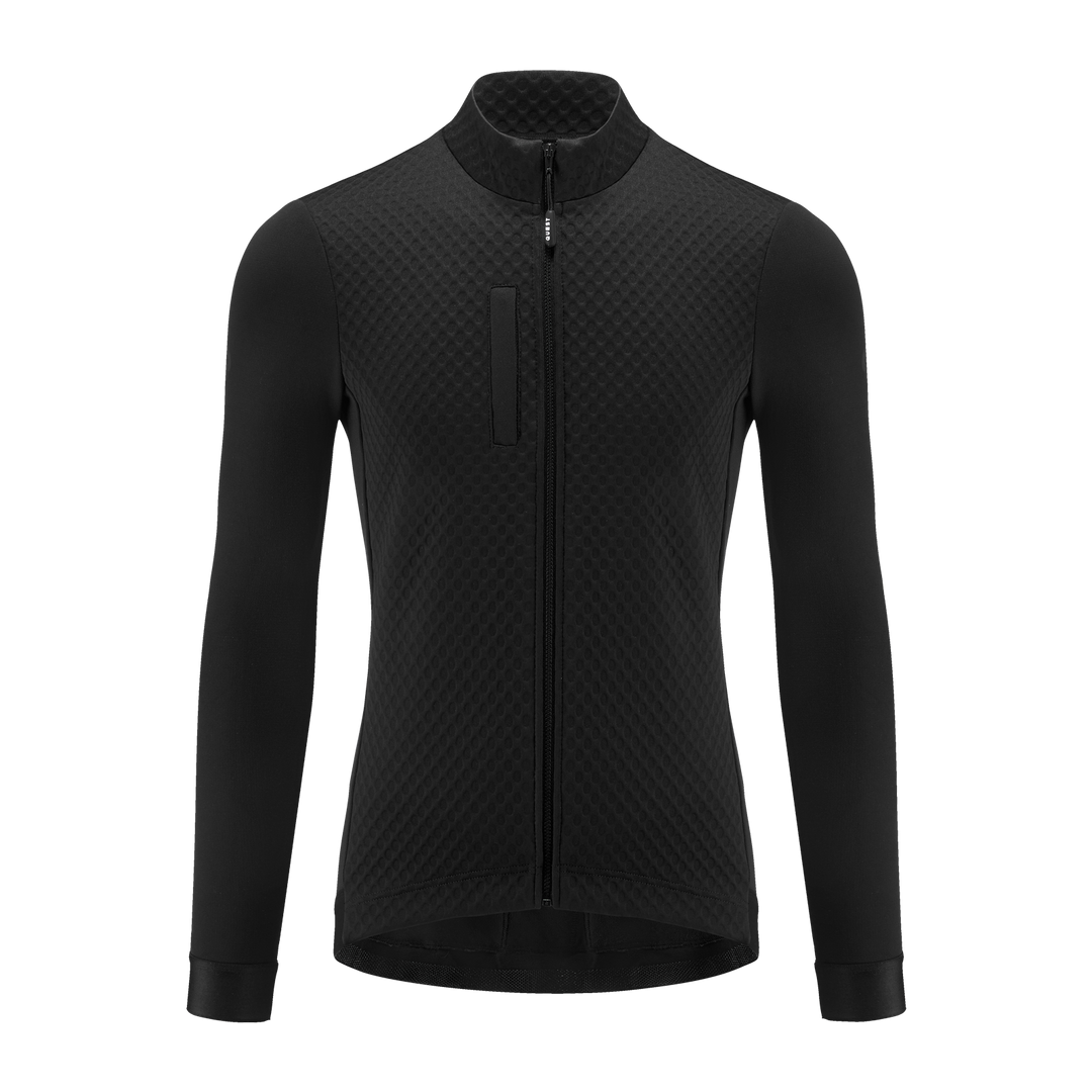Quest Pneumatic '21 Long Sleeve Cycling Jersey - Black - Men's