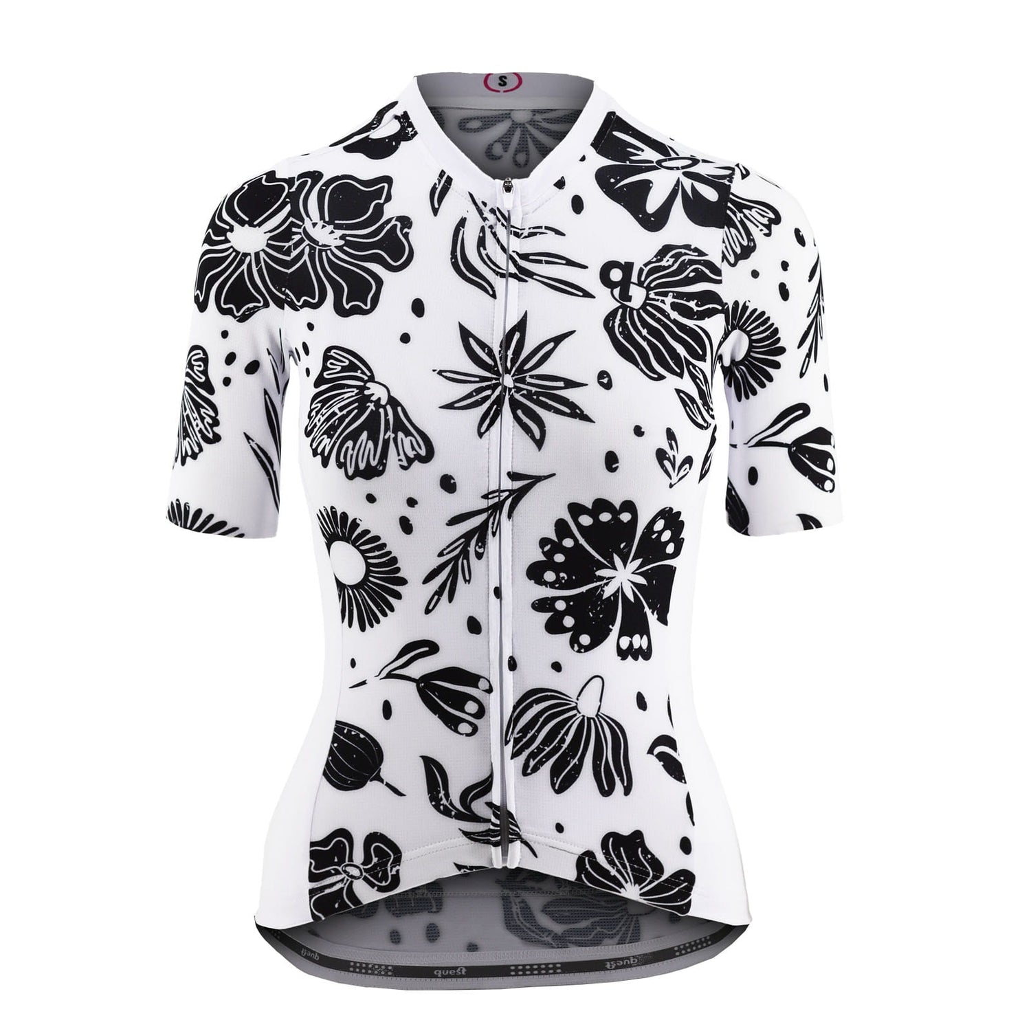 Koszulka Rowerowa Damska Quest B&W