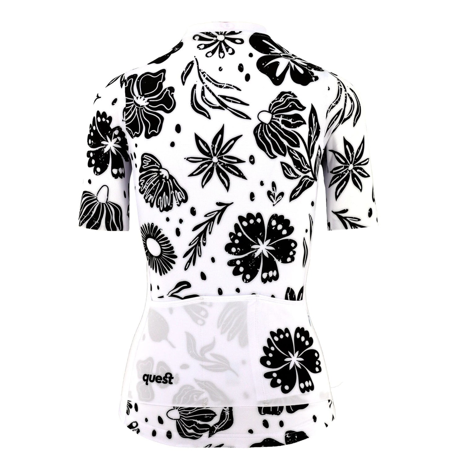 Koszulka Rowerowa Damska Quest B&W