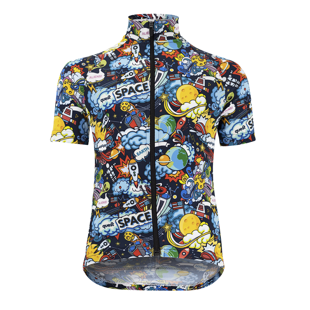 Koszulka Rowerowa Quest Dziecięca Cosmos