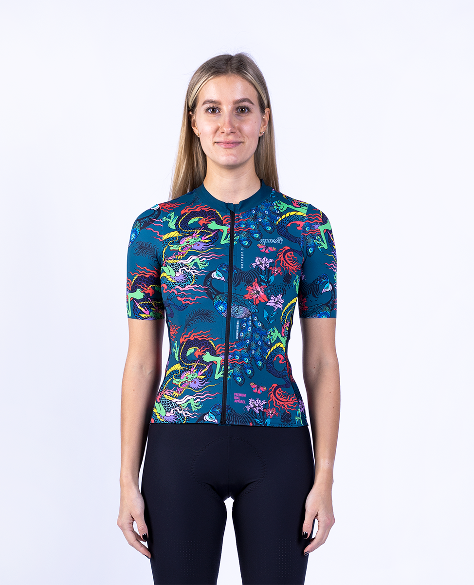 Koszulka Rowerowa Quest Dragon - Damska