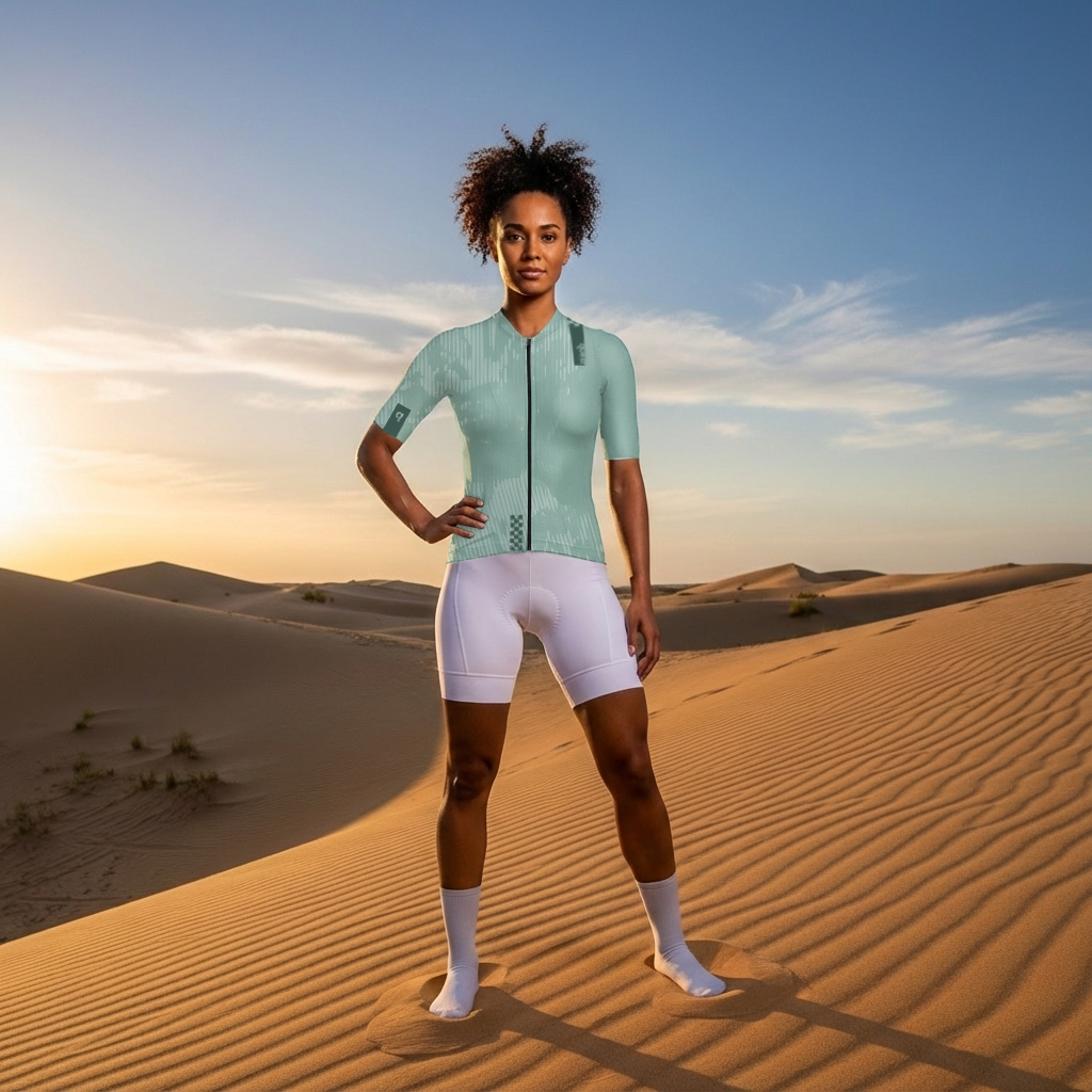 Koszulka Kolarska Damska Quest Jasmine – Turkusowa