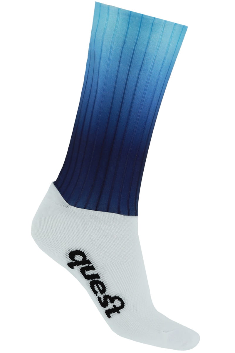 Skarpetki rowerowe Quest Aero Niebieskie