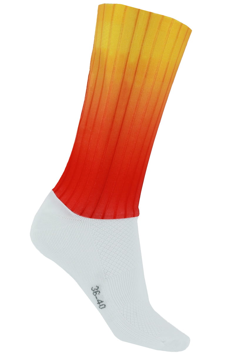 Skarpetki rowerowe Quest Aero Pomarańczowe