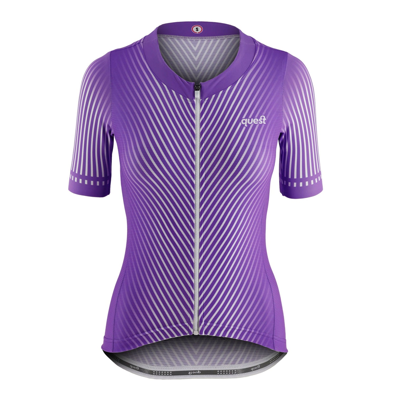 Koszulka Damska Rowerowa Quest Strip