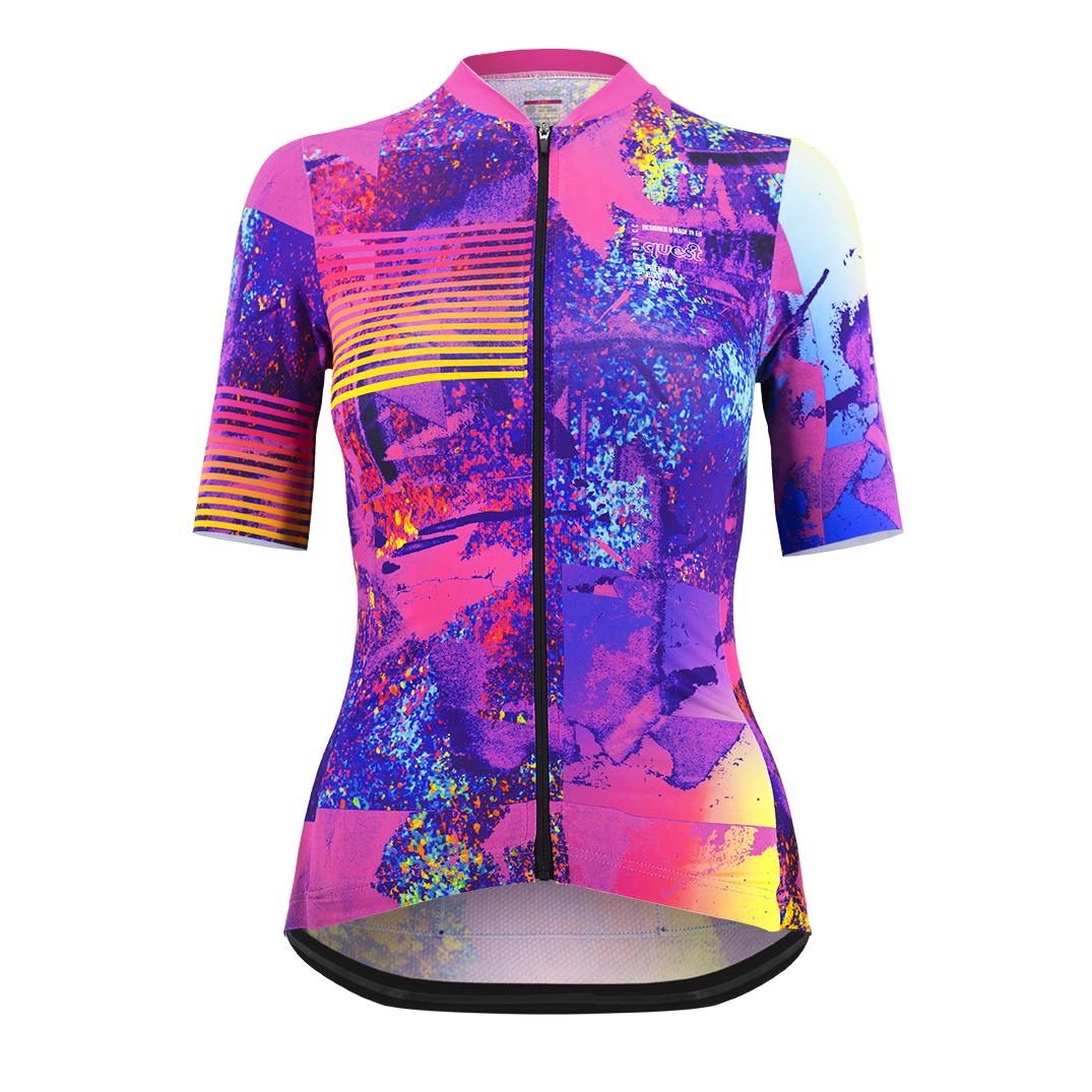 Koszulka Rowerowa Quest Abstract - Damska