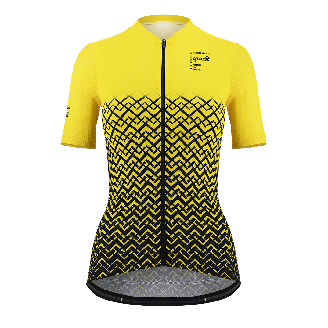 Koszulka Rowerowa Quest Limone - Damska