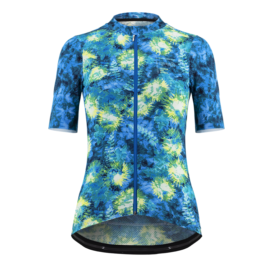 Koszulka Rowerowa Quest Tie Dye - Damska