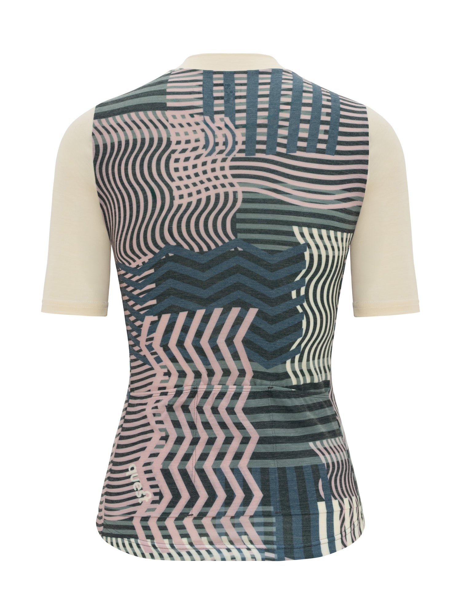Koszulka Kolarska Damska Quest Geometric Retro Merino | Premium