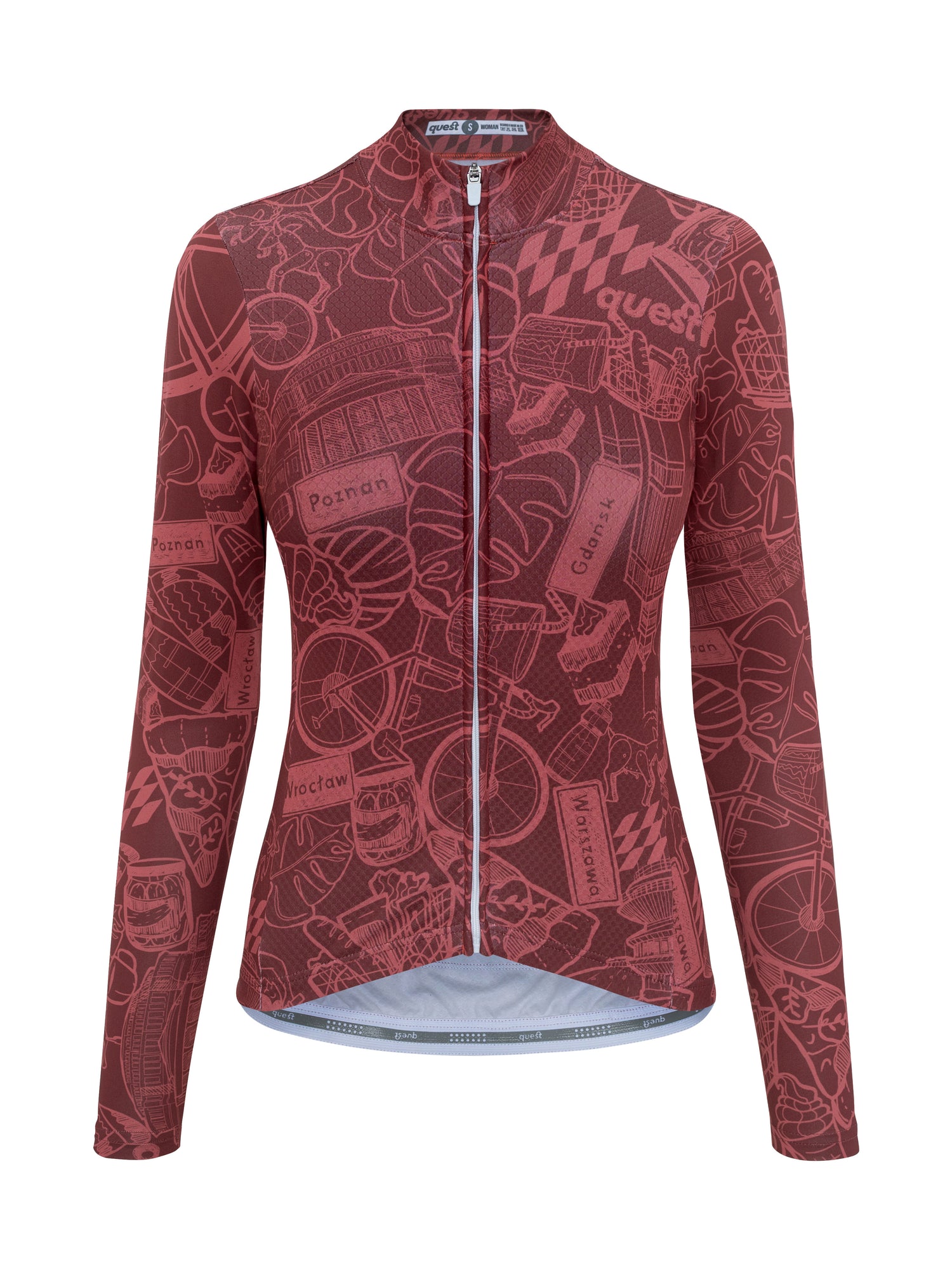 Radtrikot Quest Details – Orange