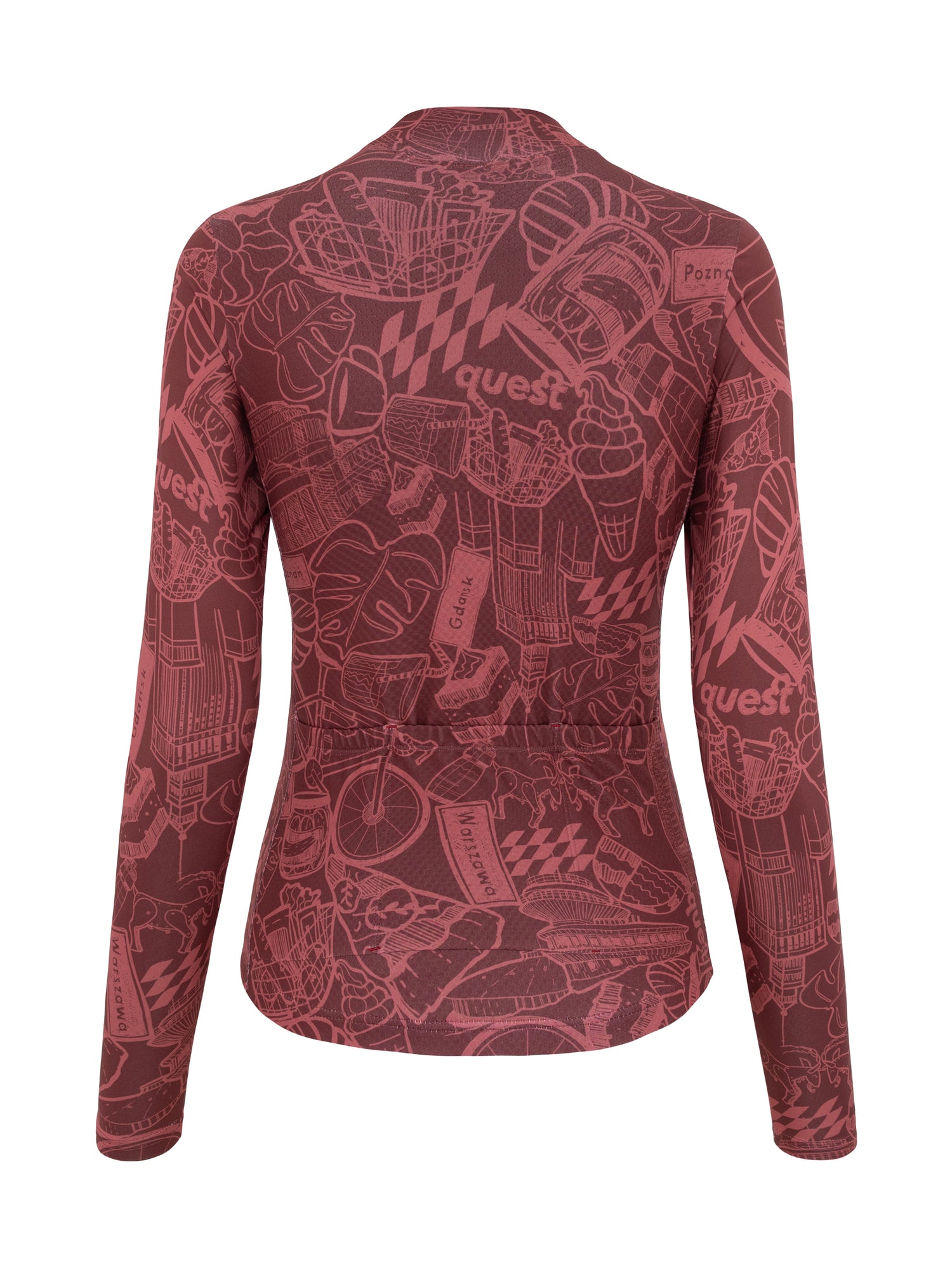 Radtrikot Quest Details – Orange