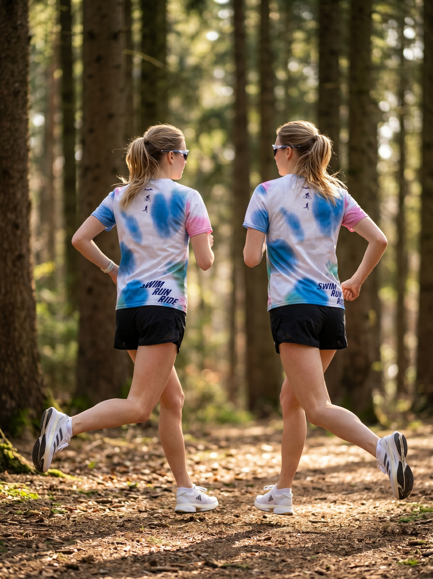 Damen-Laufshirt Quest AQUARELLE TRI