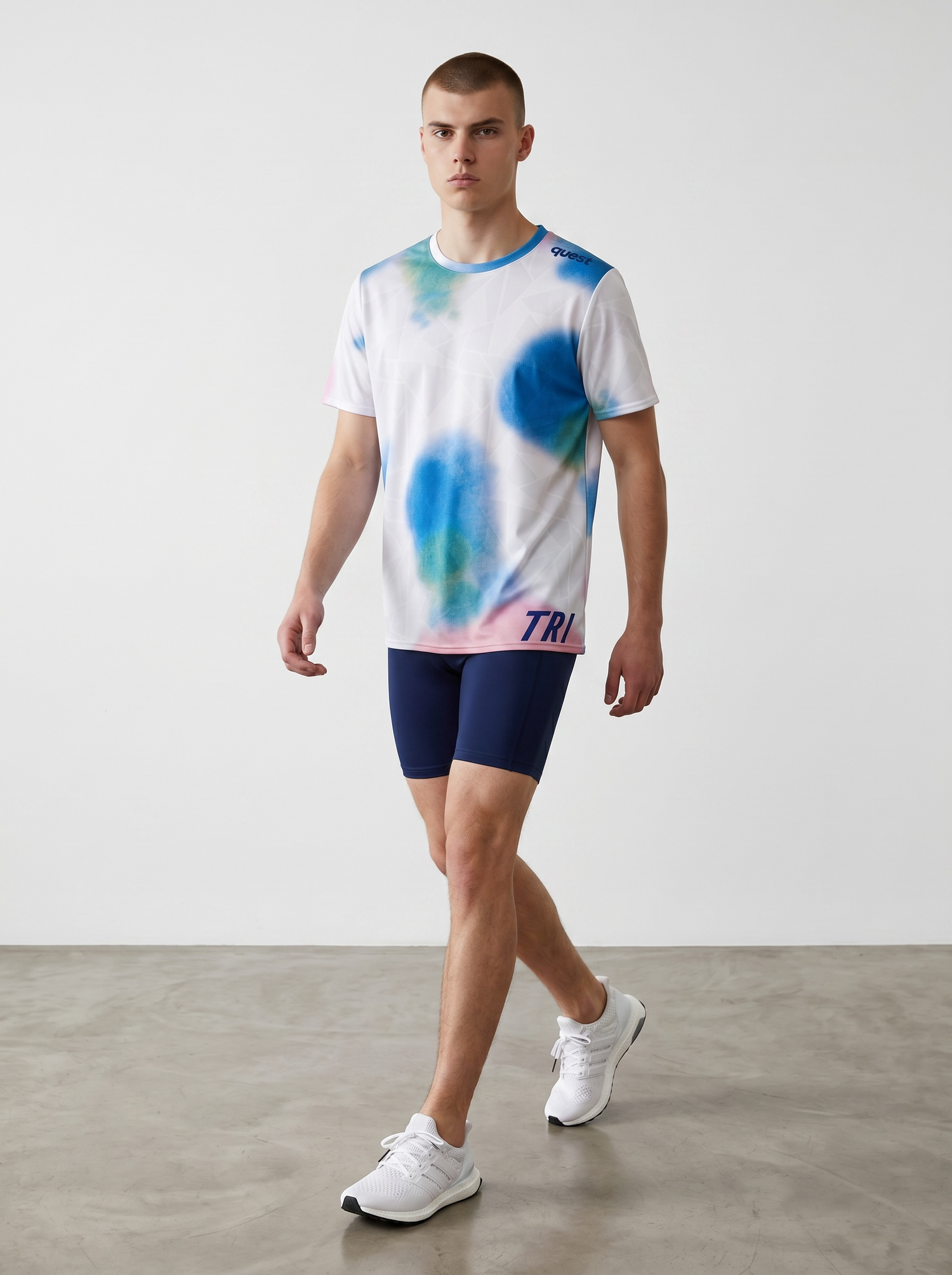 Herrenlaufshirt Quest AQUARELLE TRI