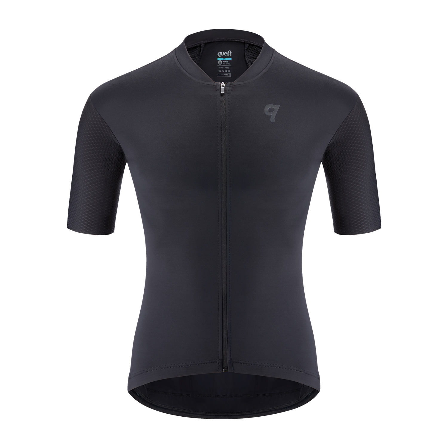 Koszulka rowerowa Quest Racing Aero - Czarna - Męska