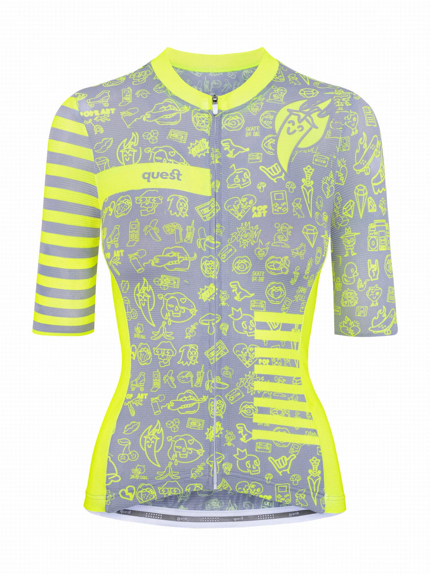 Koszulka Kolarska Damska CHILLI FLUO