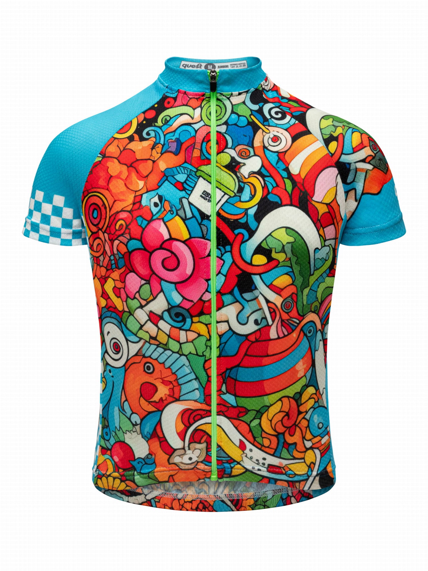 DZIECIĘCA KOSZULKA KOLARSKA CRAZY BLUE