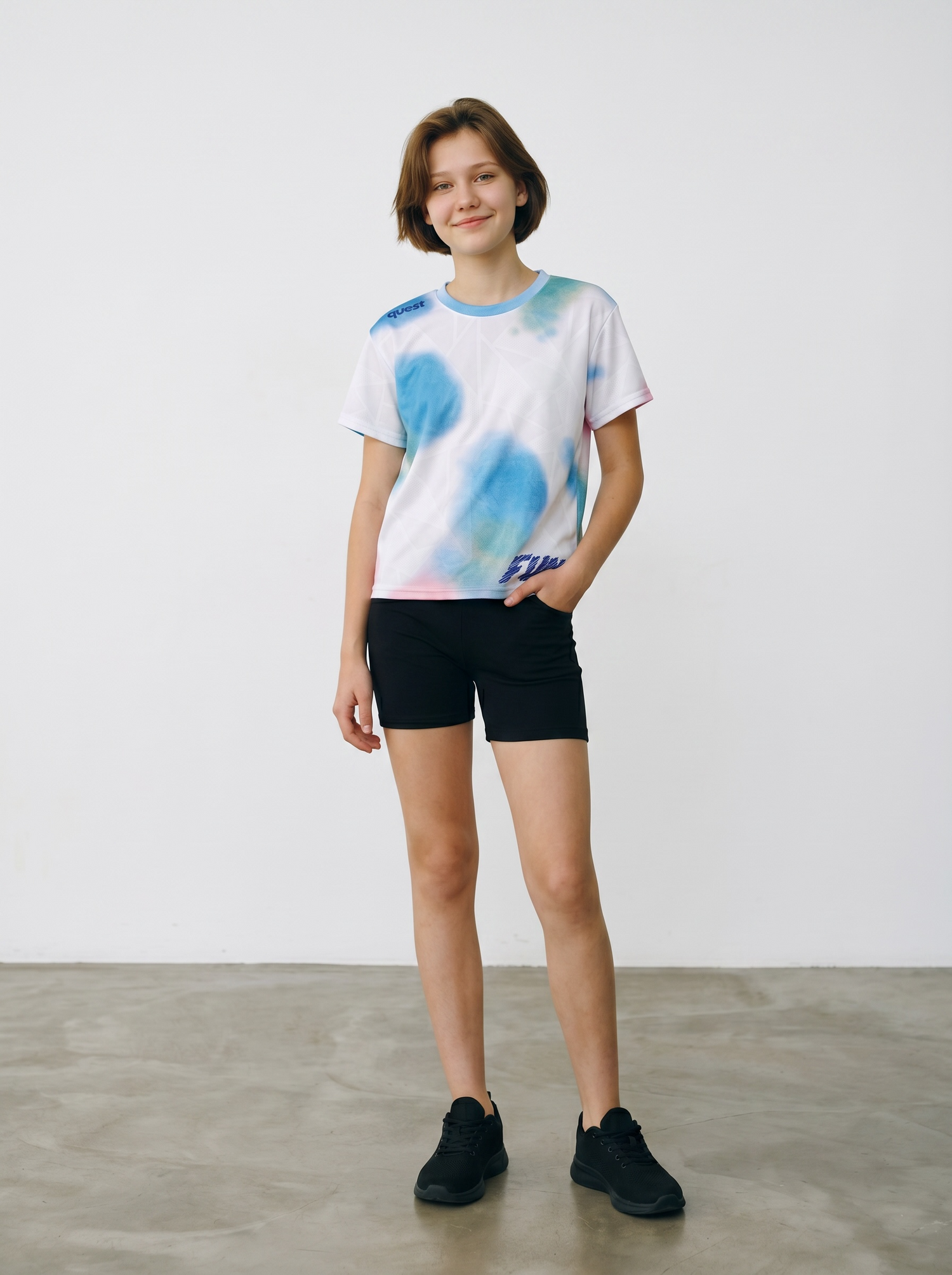 Kinderlaufshirt Quest AQUARELLE FUN