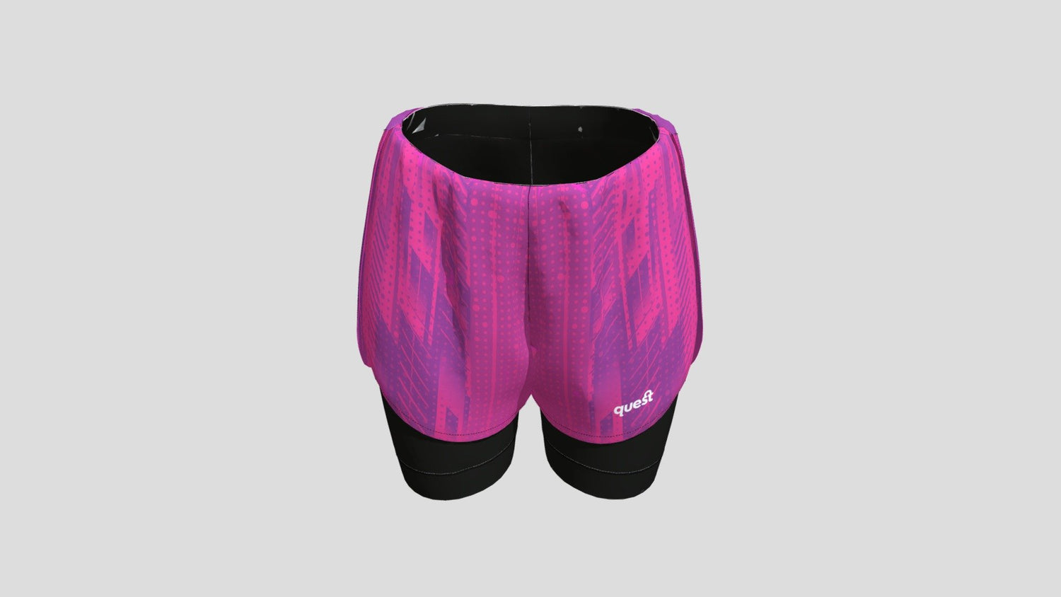 W3003 RUNNING SHORTS 2in1- Z GUMA Z MESZKIEM+SPOD WEW