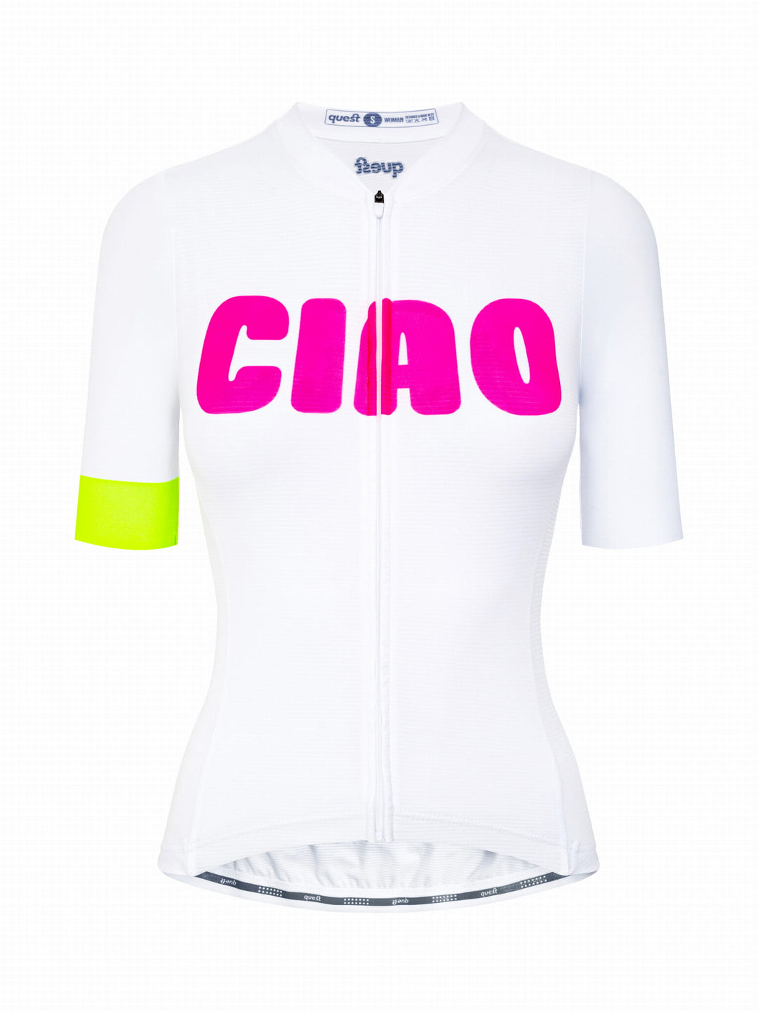 Koszulka Kolarska Damska Quest CIAO FLUO