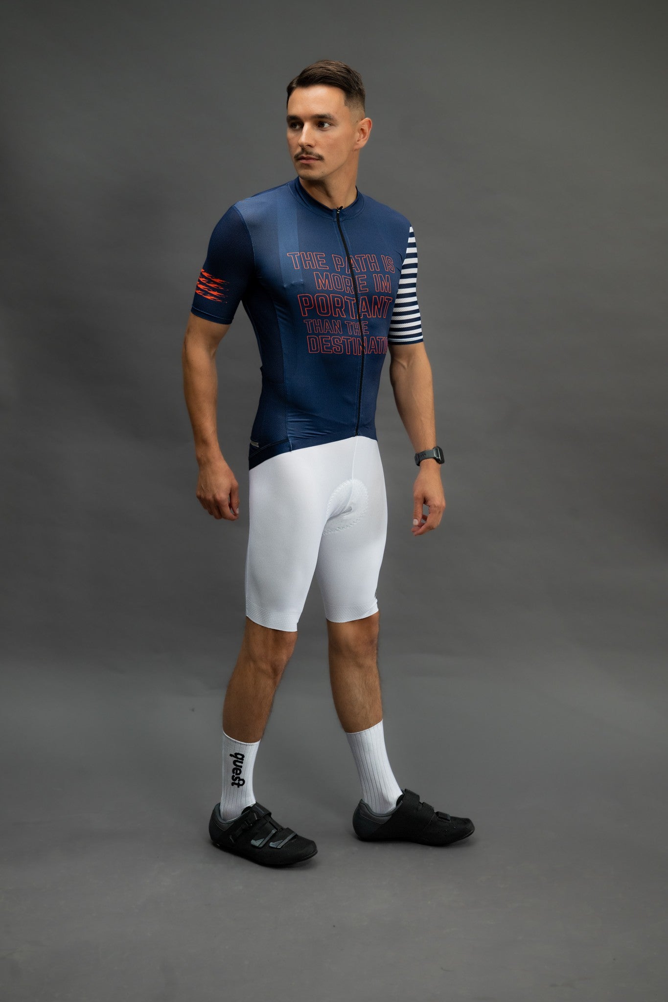 Koszulka Kolarska Męska Quest Speed Stripe